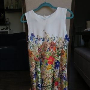 Short floral dress- very colorful.